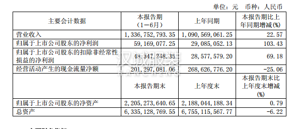 紅豆股份上半年營收13.37億 實現營收與凈利雙升